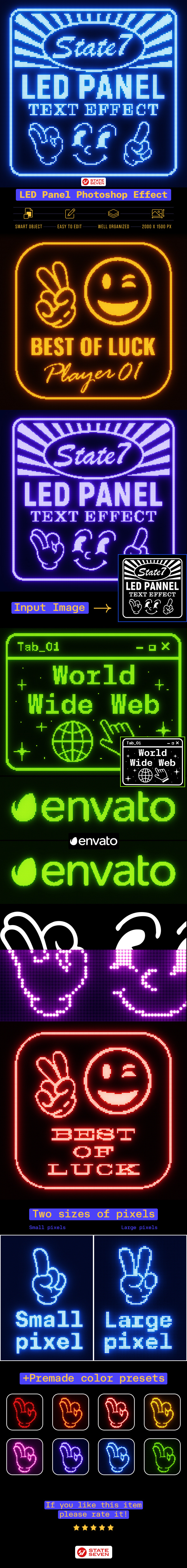 LED Panel Photoshop Text Effect, Add-ons | GraphicRiver