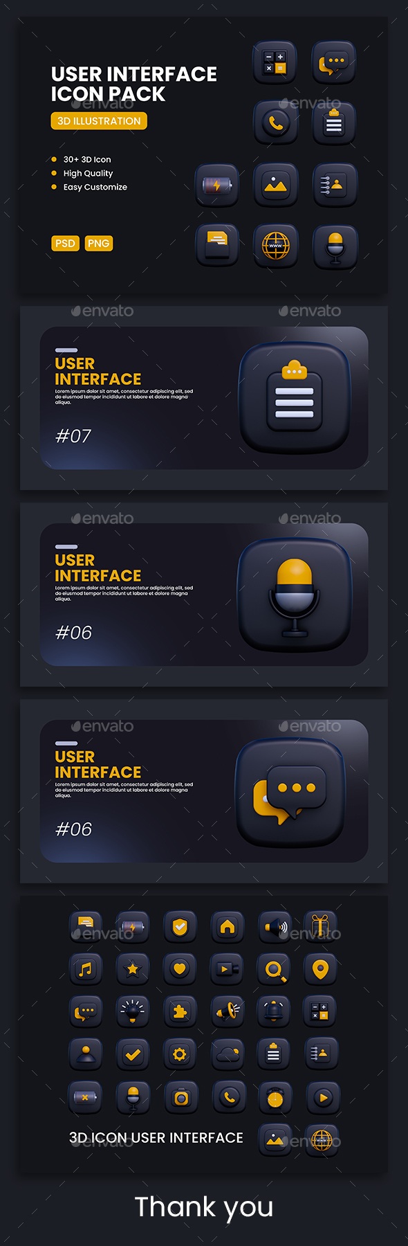3d user interface icon pack, Graphics | GraphicRiver