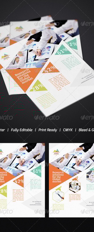 Statistics Flyer, Print Templates | GraphicRiver
