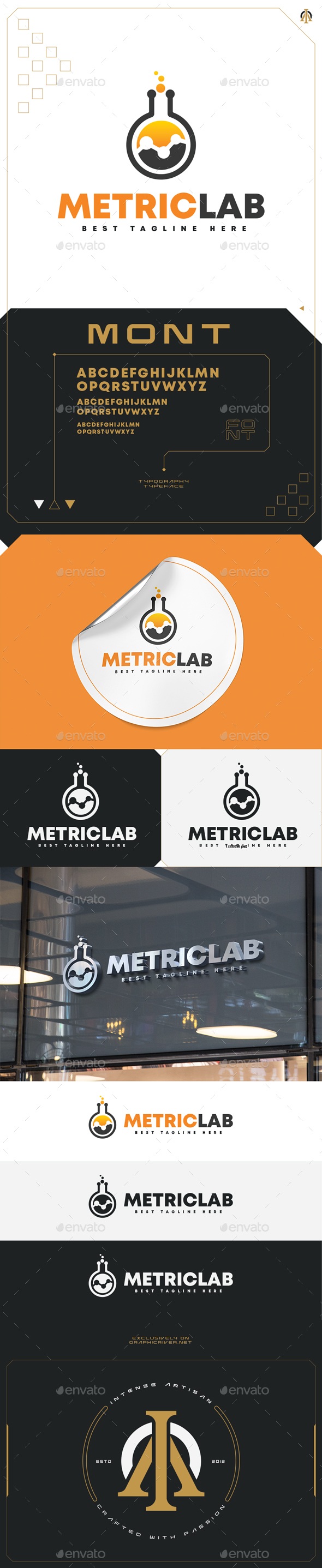 Metric Lab Logo Template, Logo Templates | GraphicRiver