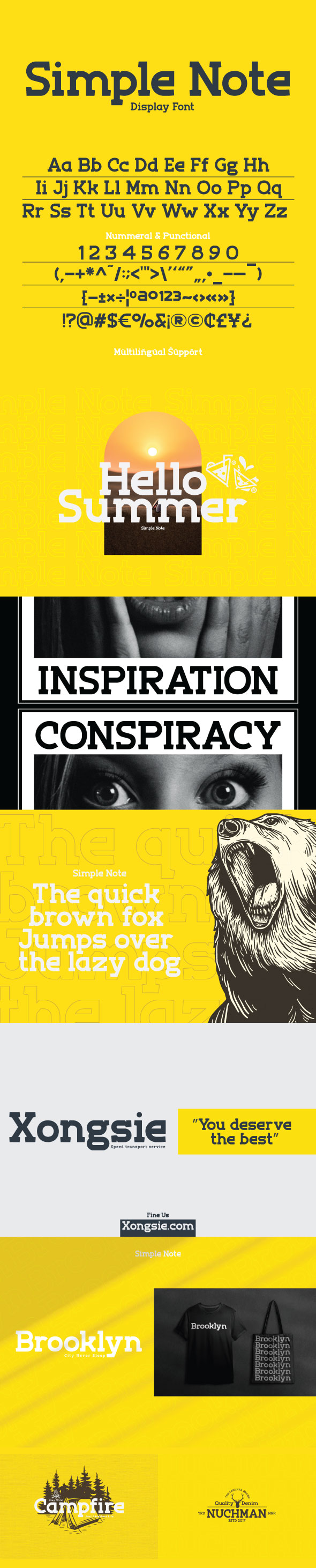 Simple Note, Fonts | GraphicRiver