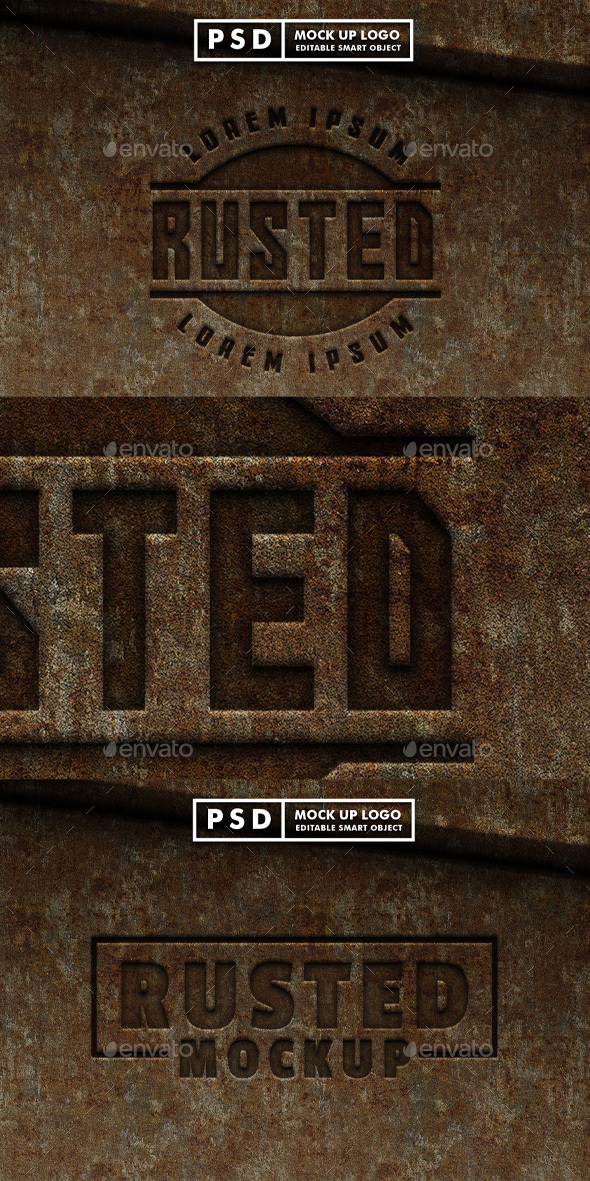 Rusted Wall Logo Mockup, Graphics | GraphicRiver
