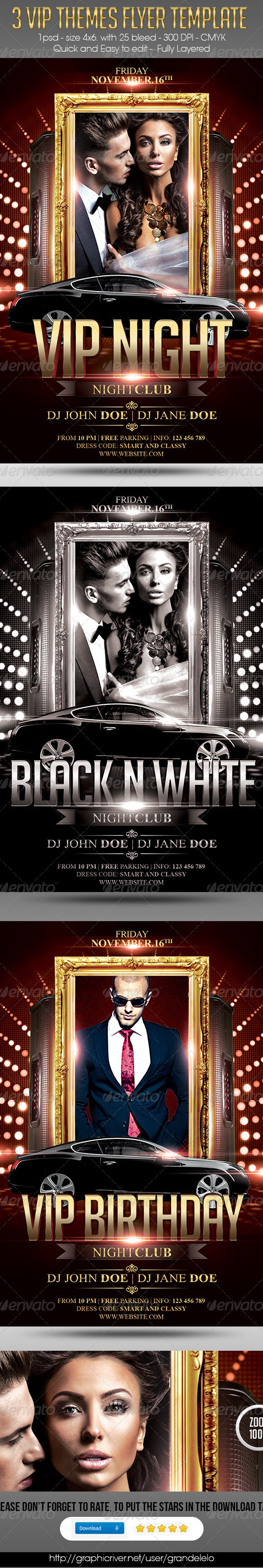 VIP Club Flyer, Print Templates | GraphicRiver