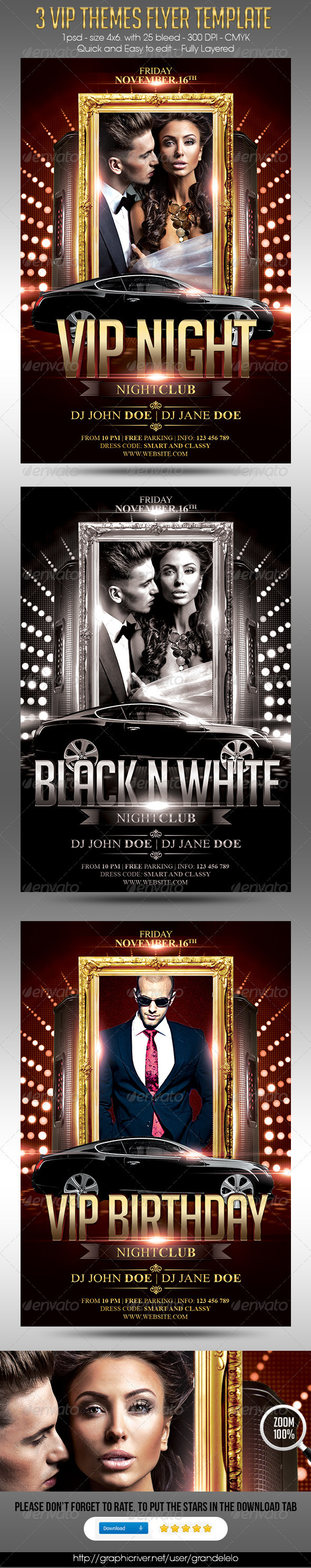 VIP Club Flyer, Print Templates | GraphicRiver