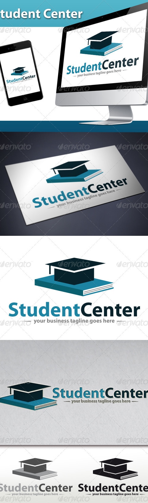 Student Center Logo, Logo Templates | GraphicRiver