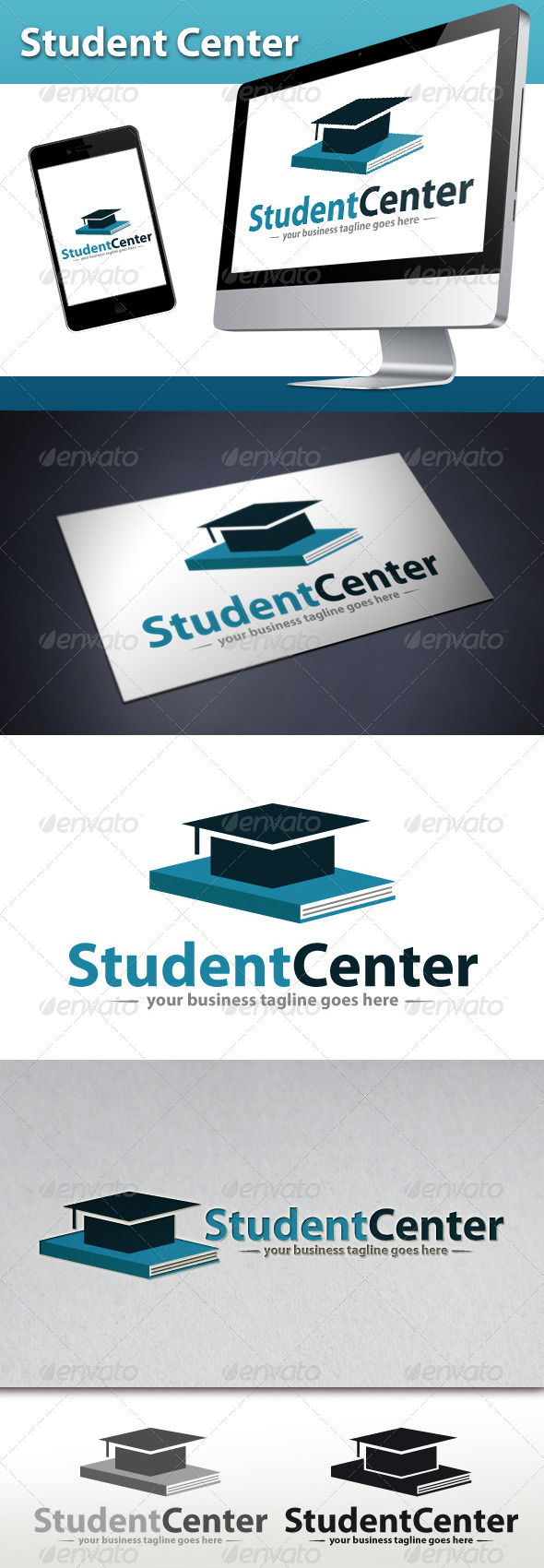 Student Center Logo, Logo Templates | GraphicRiver