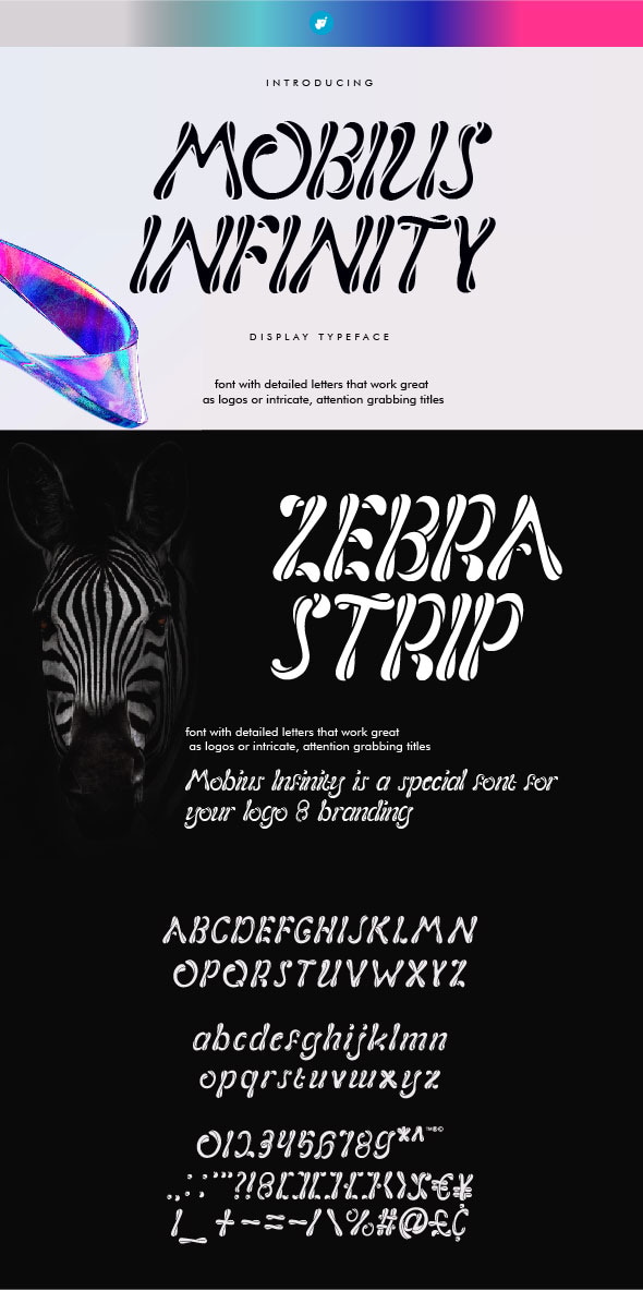 Mobius Infinity Logo Font, Fonts | GraphicRiver