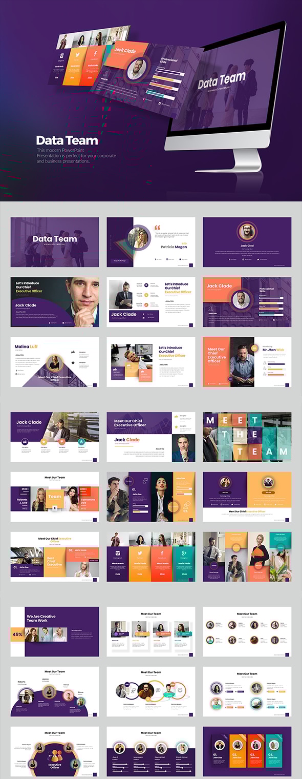 Data Team PowerPoint, Presentation Templates | GraphicRiver