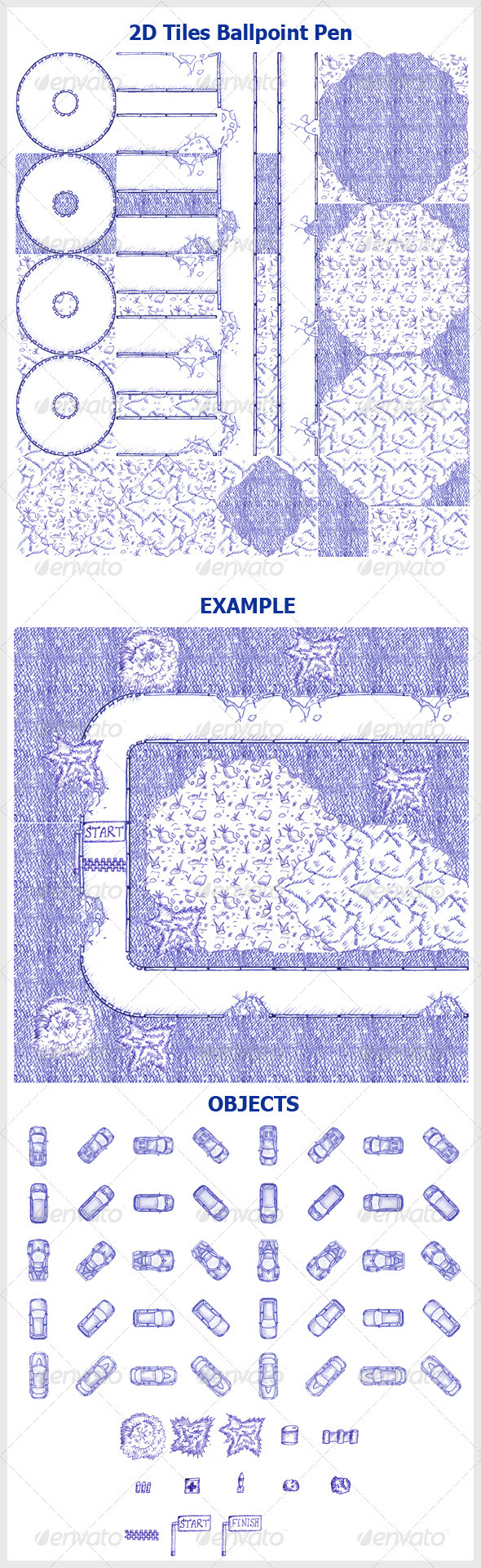 Racing TileSet, Game Assets | GraphicRiver