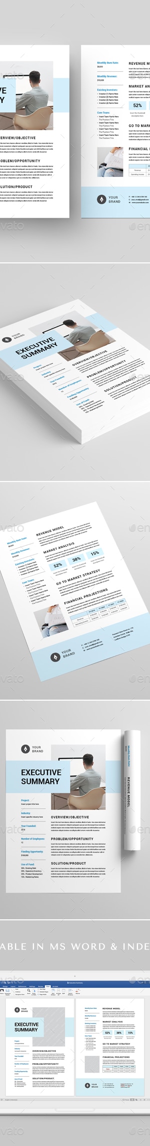 Executive Summary, Print Templates | GraphicRiver