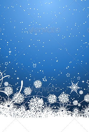 Snowflake Background, Vectors | GraphicRiver