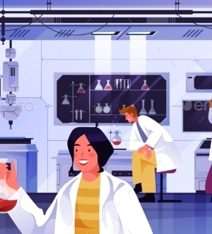 Cartoon Laboratory Vector Illustration, Vectors | GraphicRiver