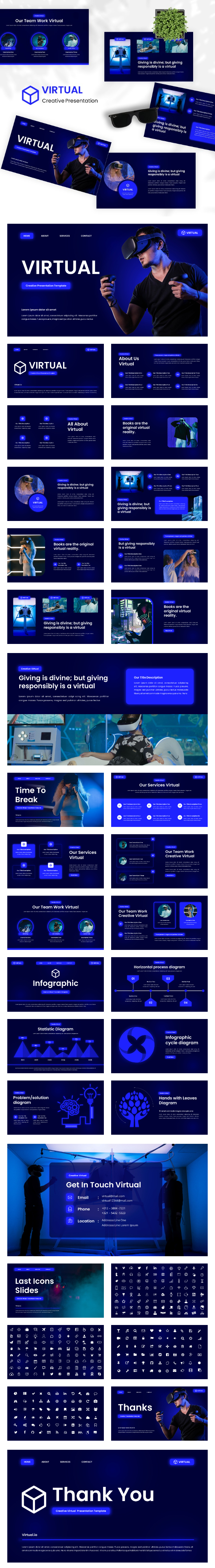 Virtual - Creative Powerpoint Template, Presentation Templates ...