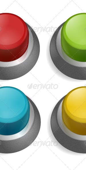 Push Button, Vectors | GraphicRiver