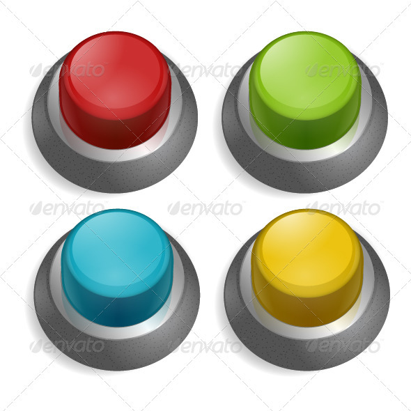 Push Button, Vectors | GraphicRiver