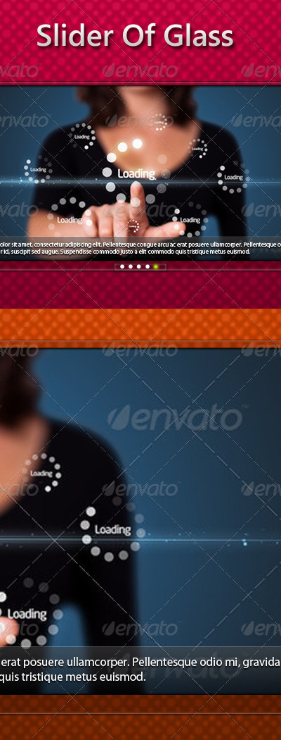 Glass Slider, Web Elements | GraphicRiver