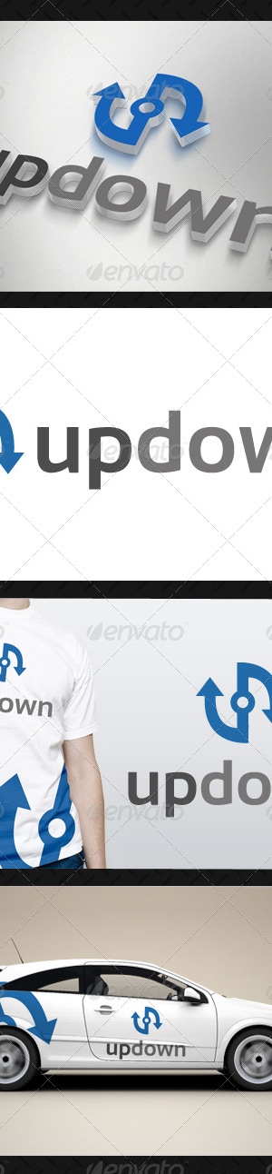 Up Down Logo Template, Logo Templates | GraphicRiver