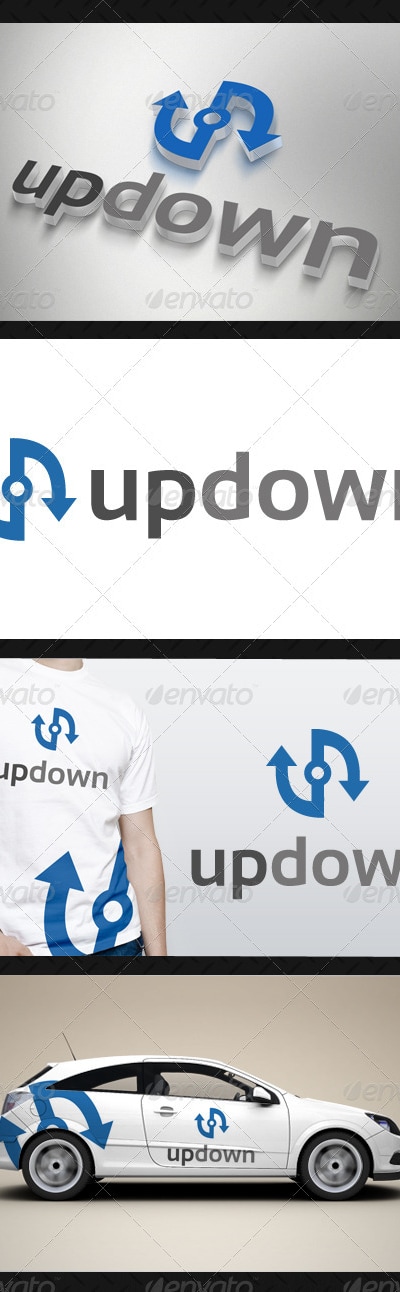 Up Down Logo Template, Logo Templates | GraphicRiver