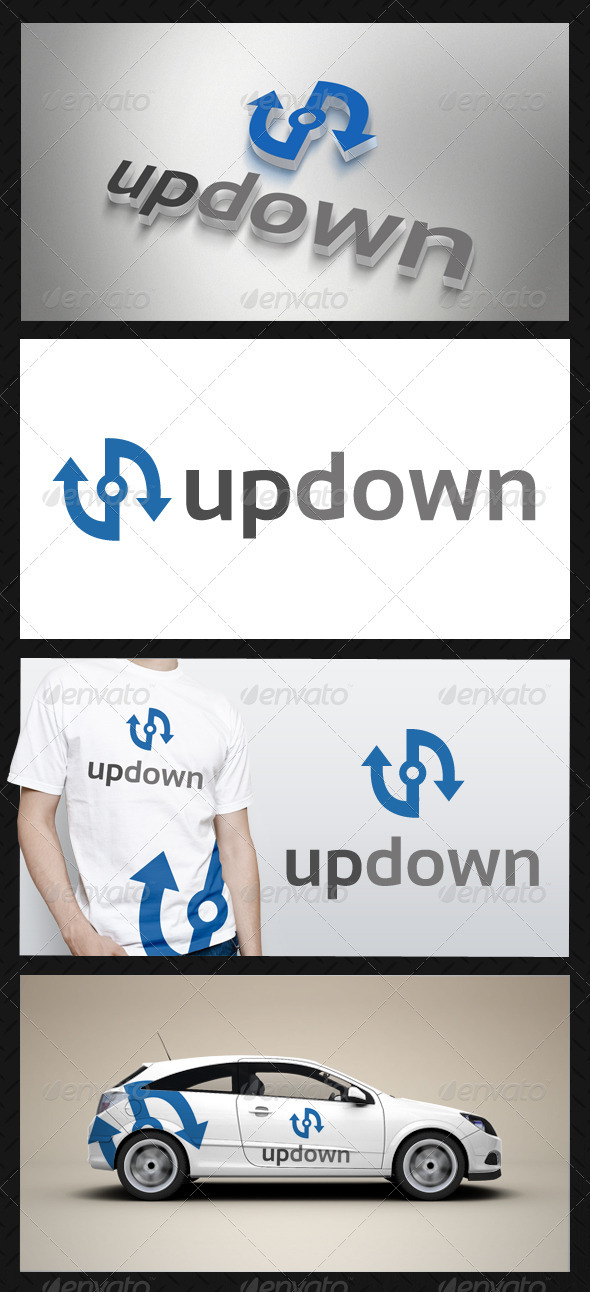 Up Down Logo Template, Logo Templates | GraphicRiver