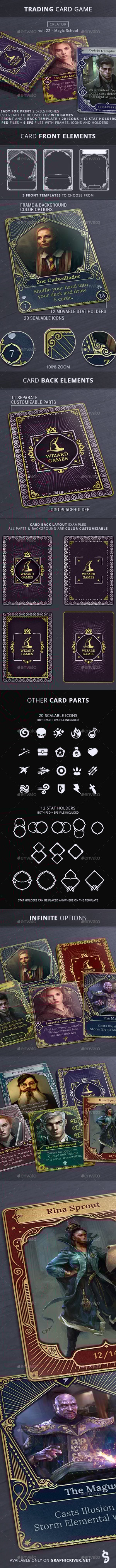 Trading Card Game (TCG) Template - vol.22, Game Assets | GraphicRiver