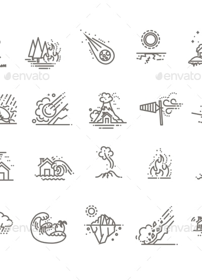 Natural Disaster Vector, Vectors | GraphicRiver