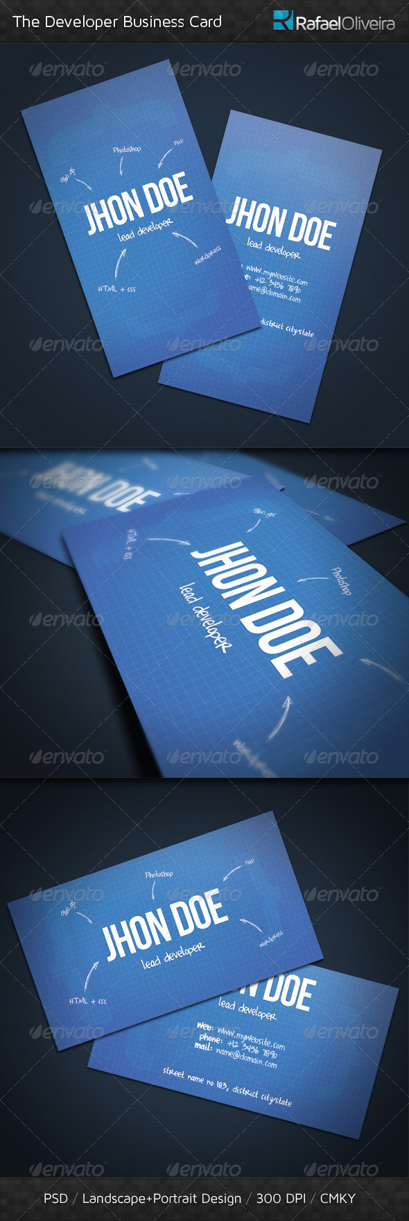 The Developer Business Card, Print Templates | GraphicRiver