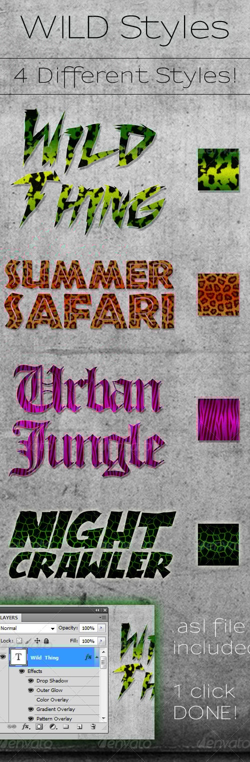 Wild Styles Pack, Add-ons | GraphicRiver