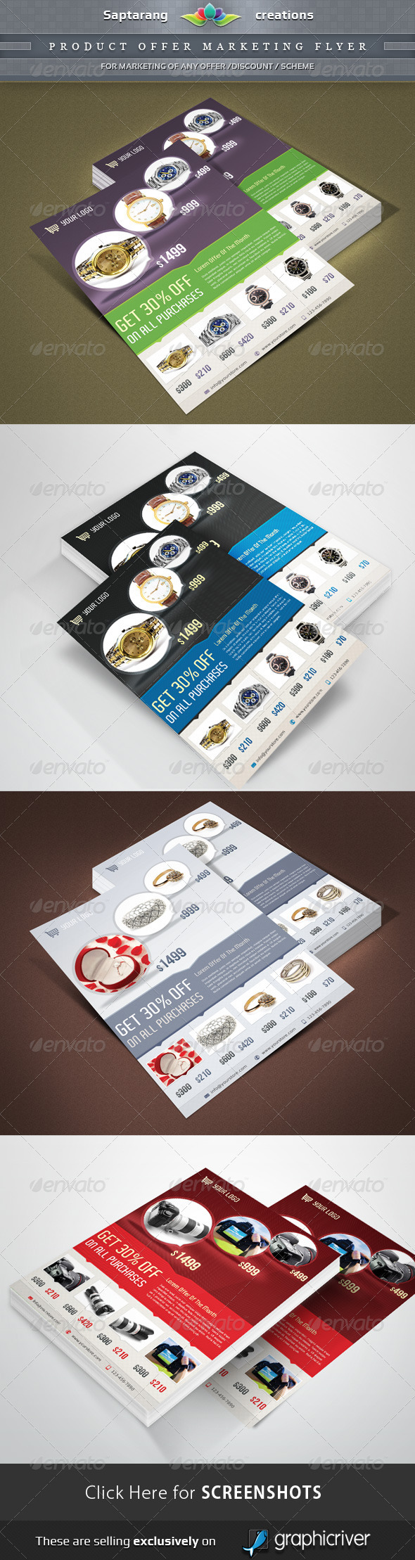 Product Offer marketing Flyer, Print Templates | GraphicRiver