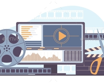 Video Editor Creating and Editing Video Sequences, Vectors | GraphicRiver