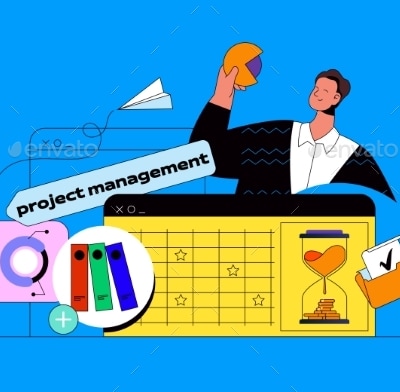 Project Management Modern Flat Illustration, Vectors | GraphicRiver
