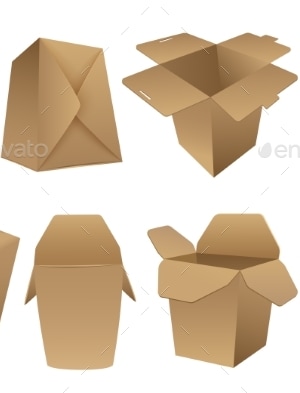 Realistic Box Vector Set, Vectors | GraphicRiver