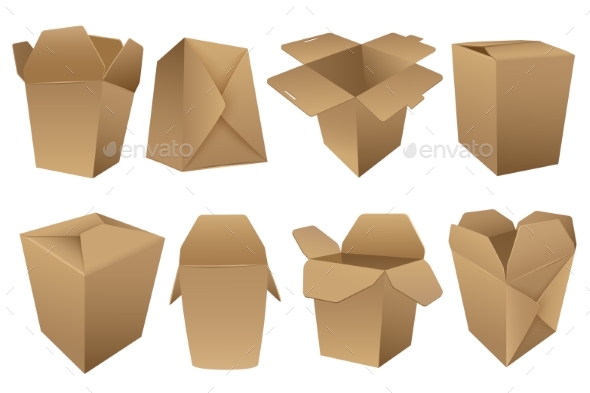Realistic Box Vector Set, Vectors | GraphicRiver