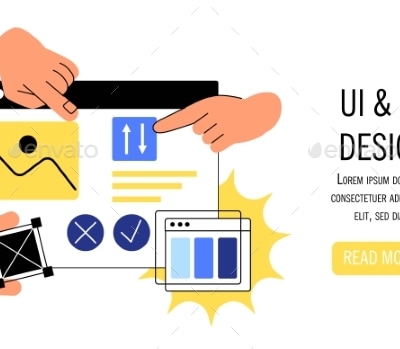 UI and UX Design Banner, Vectors | GraphicRiver