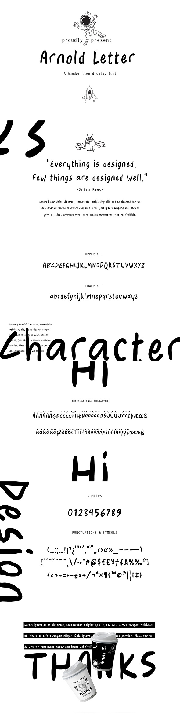Arnold Letter Handwritten Font, Fonts | GraphicRiver