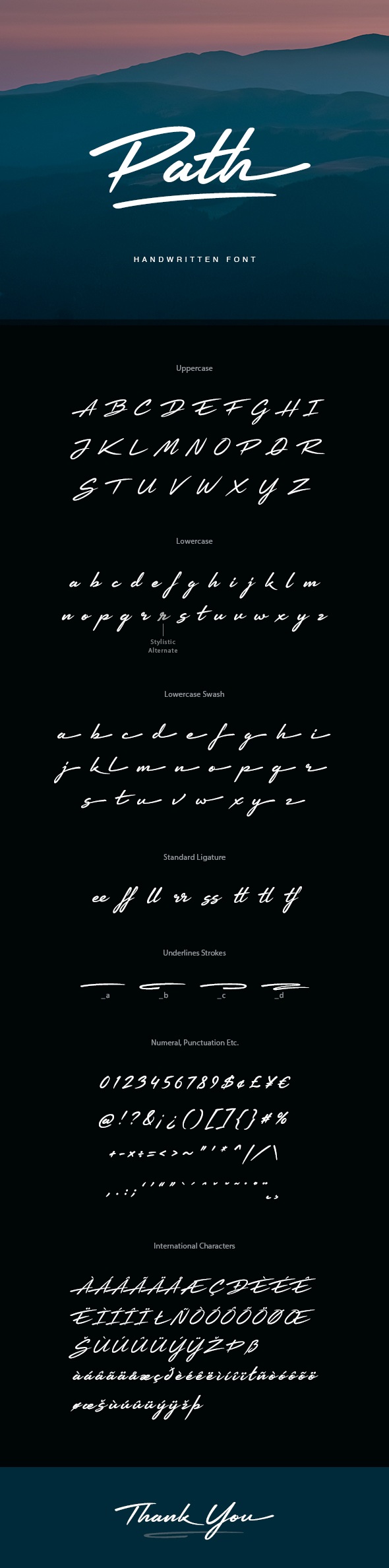 Path Handwriting Font, Fonts | GraphicRiver