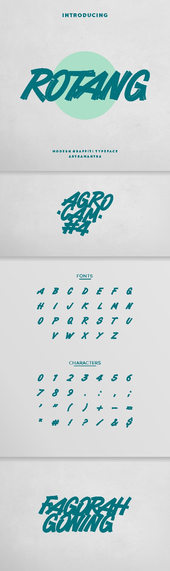 Rotang - Handwritten Typeface, Fonts | GraphicRiver