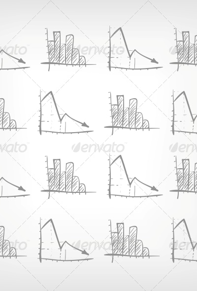 Graph Down, Vectors | GraphicRiver