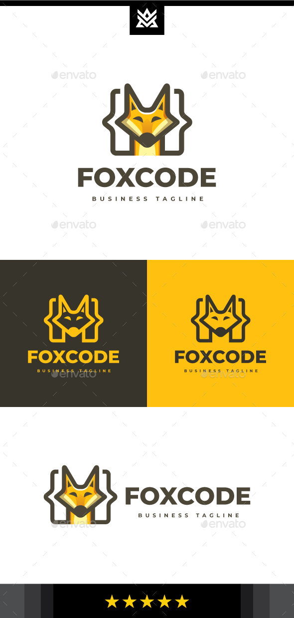 Fox Code Logo Template, Logo Templates | GraphicRiver