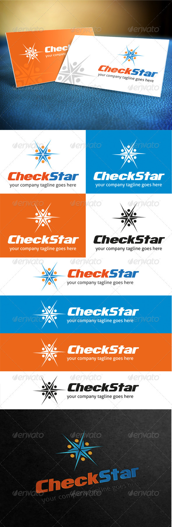 Check Star Logo, Logo Templates | GraphicRiver