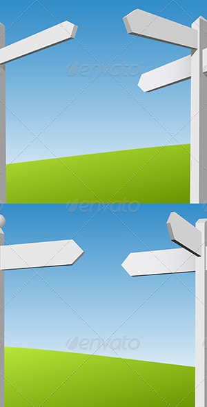 Sign Posts, Vectors | GraphicRiver