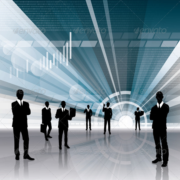 Conceptual Business Background, Vectors | GraphicRiver