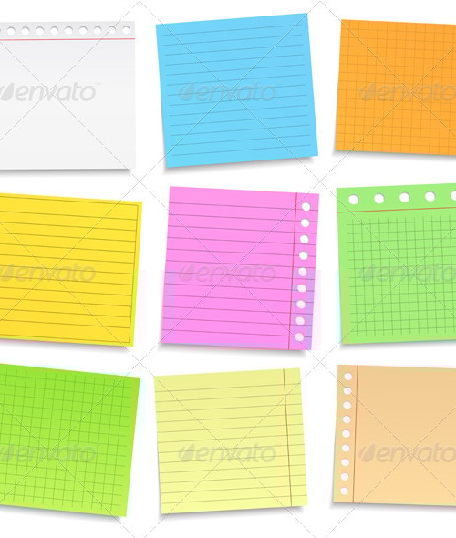 Colored Paper, Vectors | GraphicRiver