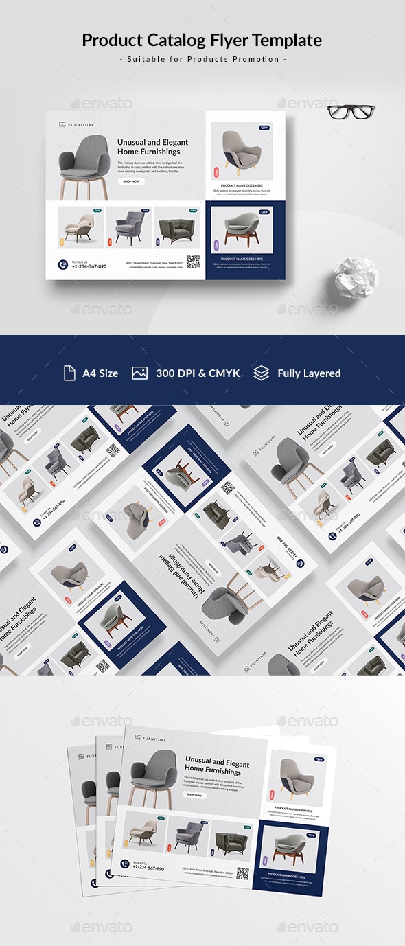 Product Catalog Flyer, Print Templates GraphicRiver