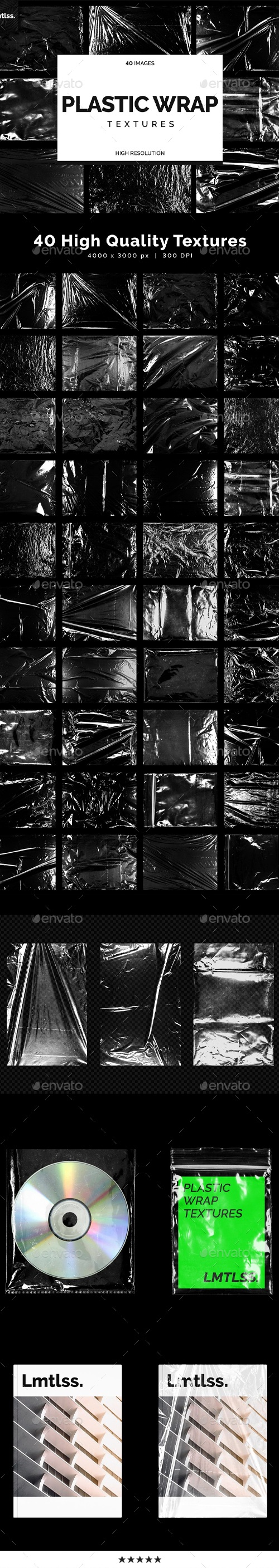 40 Plastic Wrap Textures, Textures | GraphicRiver