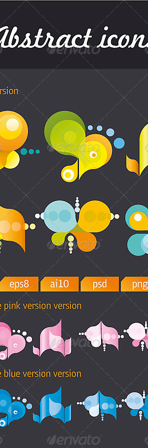 Abstract Icons #1, Vectors | GraphicRiver