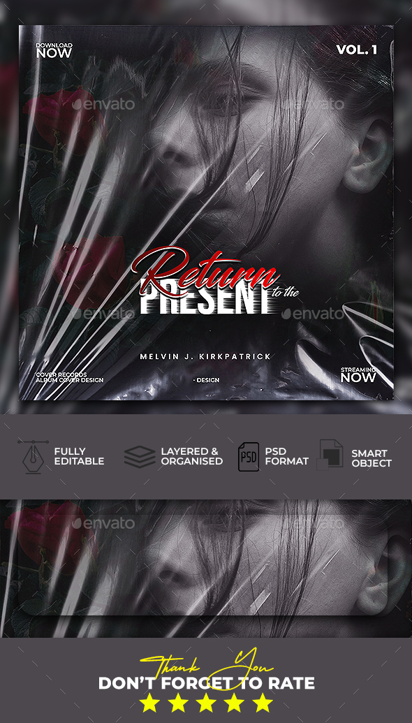 Return to the Present Album Cover Art Template, Web Elements | GraphicRiver