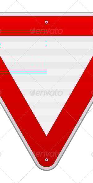 Yield Triangle Sign, Vectors | GraphicRiver