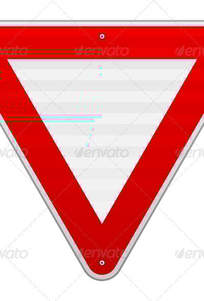Yield Triangle Sign, Vectors | GraphicRiver