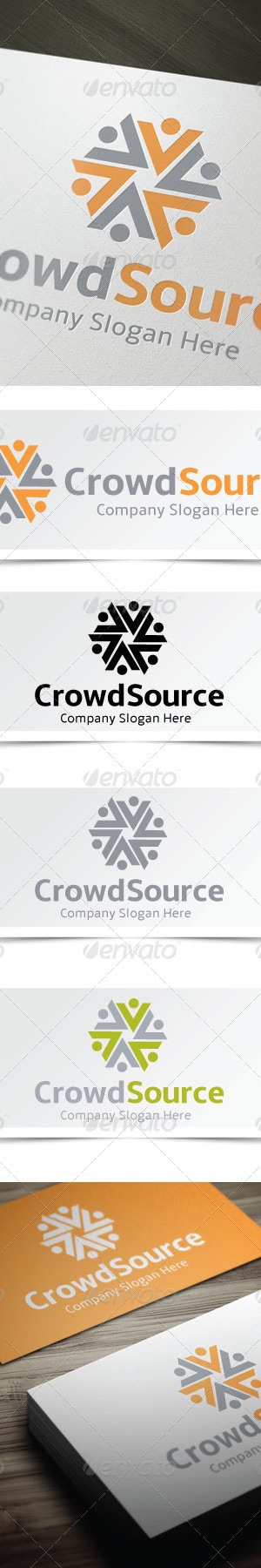 Crowd Source, Logo Templates | GraphicRiver