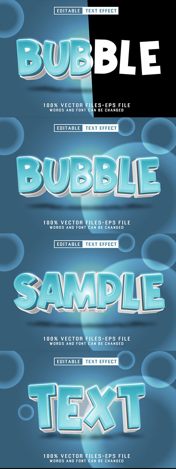 Bubble Editable Text Effect, Add-ons | GraphicRiver